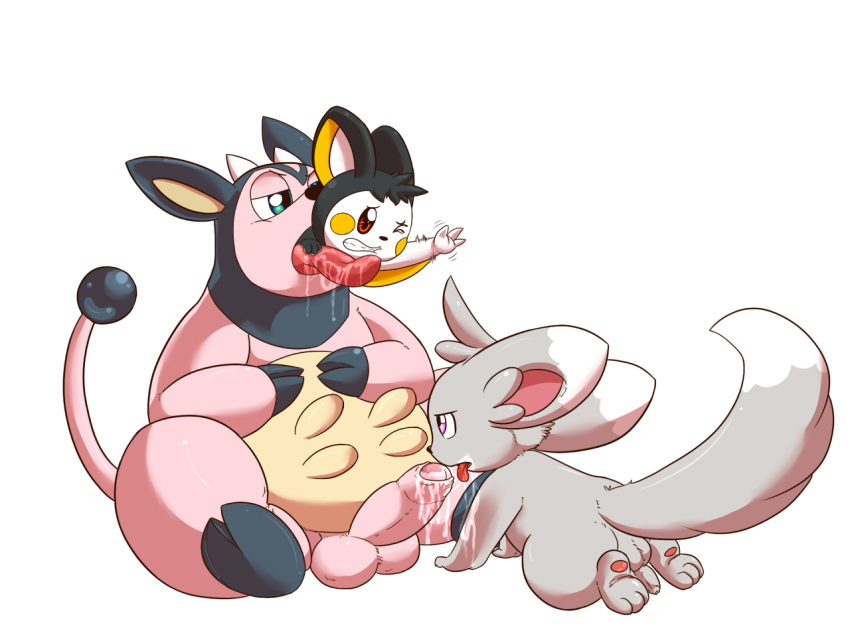 balls cum emolga fellatio feral foreskin furry gay male_only miltank minccino mouth_open nipples okineko penis pokémon_(species) pokemon pokemon_(species) tagme tongue tongue_out vore