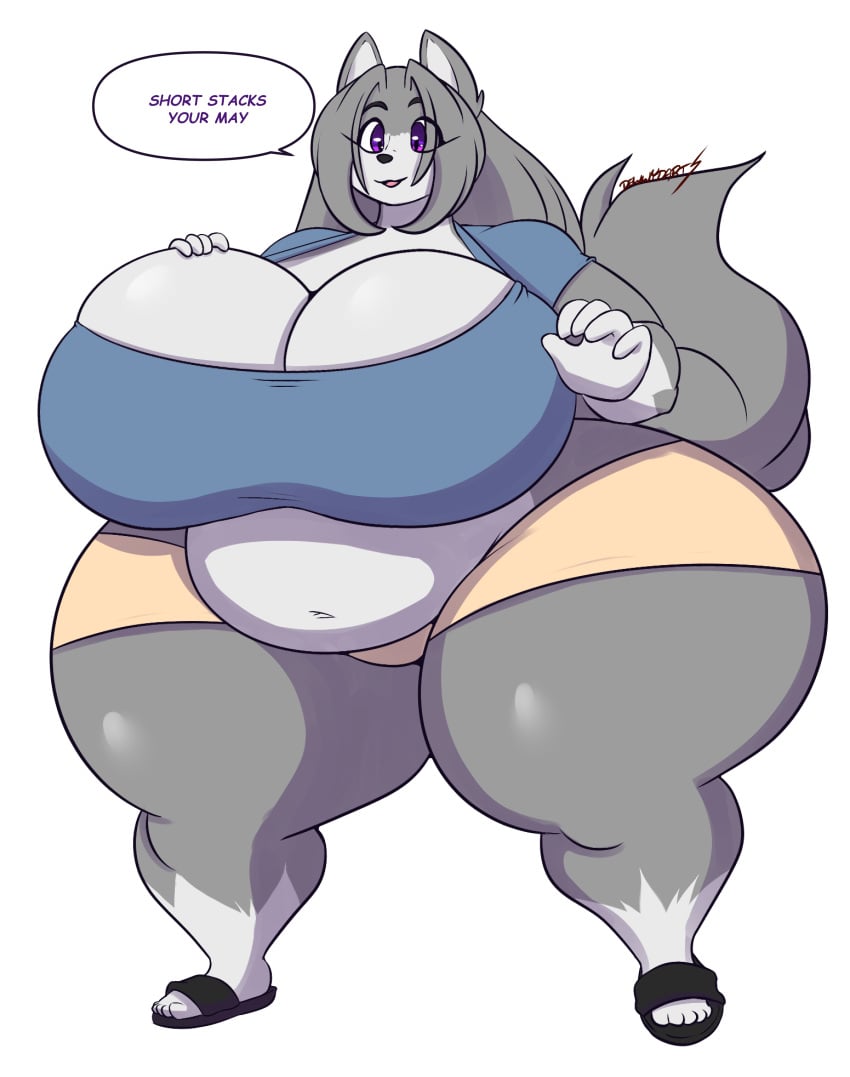 big_breasts breasts dewwydartz female furry huge_breasts may_(dewwydartz) thick_thighs wide_hips