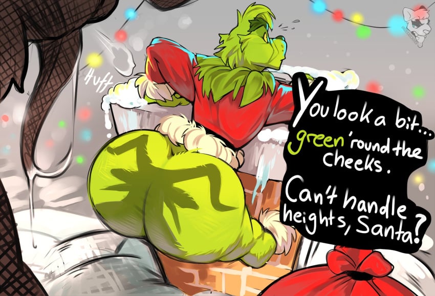 big_ass big_butt bubble_ass bubble_butt christmas gay grinch how_the_grinch_stole_christmas huge_ass huge_butt krampus muscles sindenbock thick_thighs wide_hips