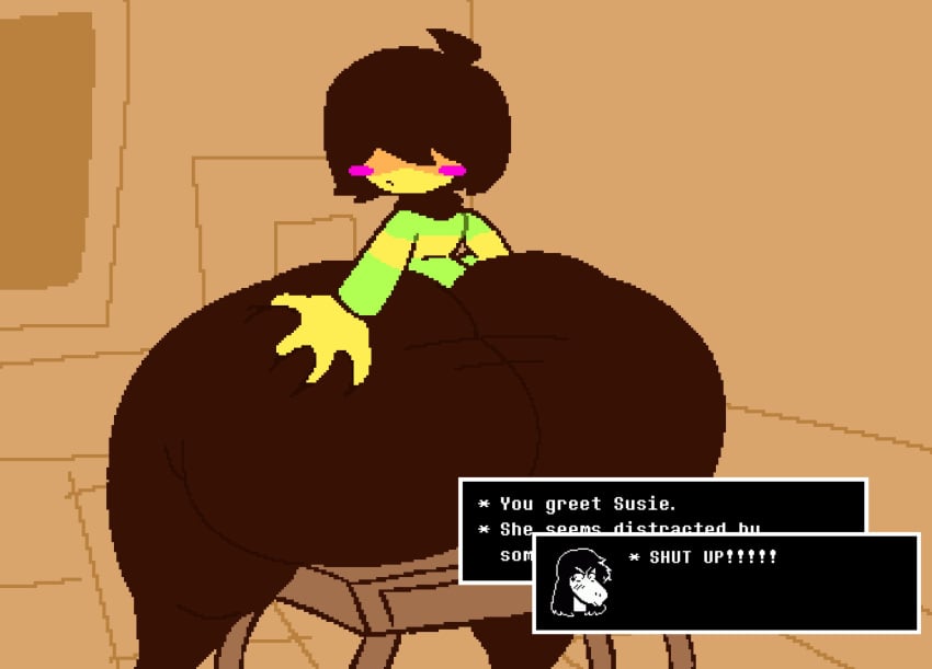 1boy 1boy1girl 1girls 2023 ass ass_dough ass_grab big_ass big_butt blush blush_lines blushing_at_viewer brown_hair bubble_ass bubble_butt butt butt_dough butt_grab deltarune dumptruck_ass dumptruck_butt enormous_ass enormous_butt fat_ass fat_butt female femboy fully_clothed ghost-vibezz giant_ass giant_butt gigantic_ass gigantic_butt grabbing_ass grabbing_butt grabbing_own_ass grabbing_own_butt hair_between_eyes hand_on_ass hand_on_butt hand_on_own_ass hand_on_own_butt huge_ass huge_butt human hyper_ass hyper_butt iwanttodieaha kris_(deltarune) large_ass large_butt looking_at_viewer looking_back looking_back_at_viewer male massive_ass massive_butt monster monster_girl plump_ass plump_butt sitting susie_(deltarune) text text_box thick_ass thick_butt toby_fox undertale_(series) yellow_skin