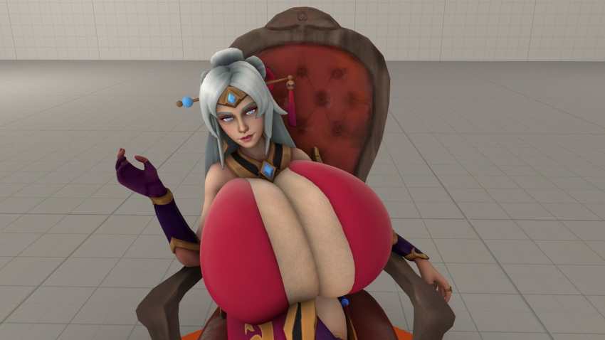 3d arynashryver big_breasts breasts breasts_bigger_than_head lian_(paladins) paladins