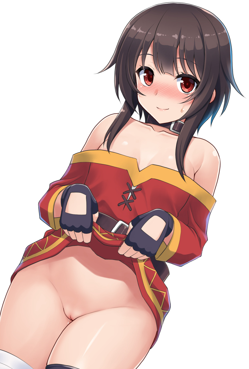 bottomless casual_nudity female hormone_koijirou kono_subarashii_sekai_ni_shukufuku_wo! megumin tagme