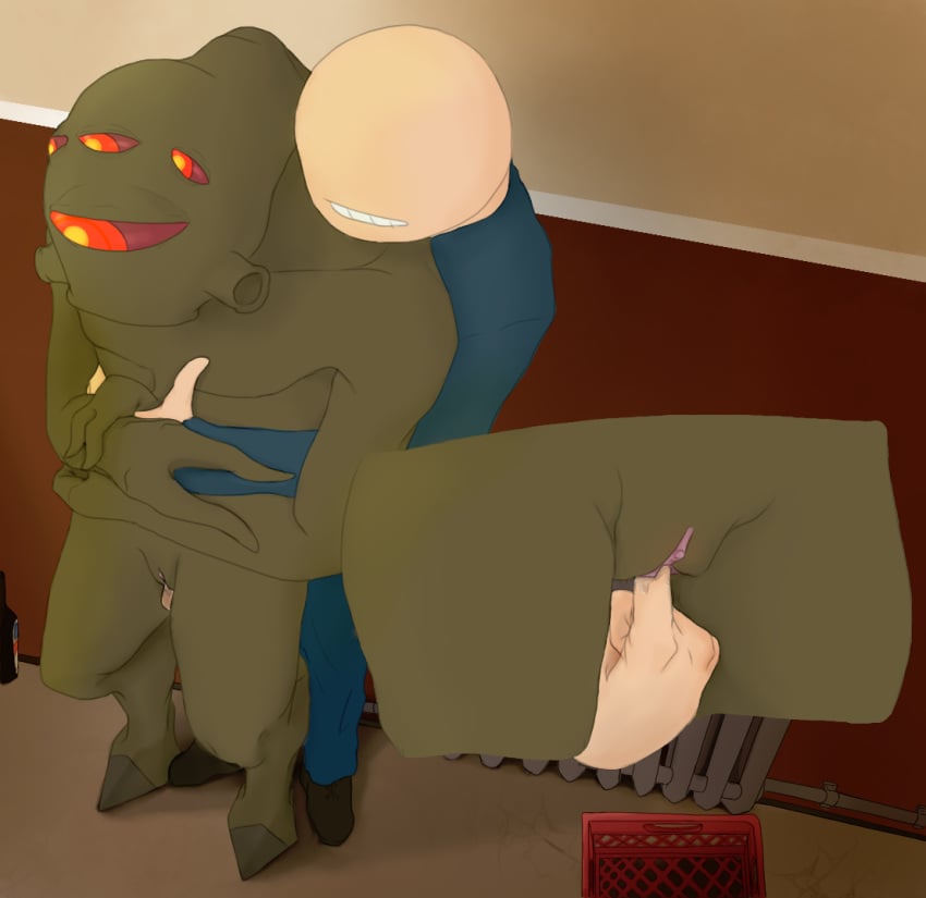 1boy 1girls 2021 2d alien bodily_fluids citizen_(half-life_series) clothing duo female finger_fuck fingering genitals half-life half-life_(series) human humanoid interspecies male male/female mammal not_furry nude penetration posnno vagina vaginal_penetration valve video_games vortigaunt