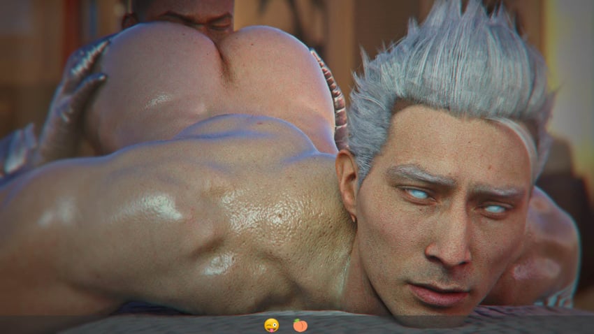 2boys 3d anilingus aqua_eyes ass bara bara_ass big_ass big_ass_(male) big_butt bubble_ass bubble_butt buttmunch dark-skinned_male dark_skin dumptruck_ass dumptruck_butt fat_ass fat_butt fujin_(mortal_kombat) gay gaymer93 head_down_ass_up huge_ass huge_butt interracial jax_briggs large_ass large_butt male male_only mortal_kombat mortal_kombat_11 nude realistic rimjob rimming round_ass round_butt silver_hair thick_ass thick_butt tongue_fucking yaoi