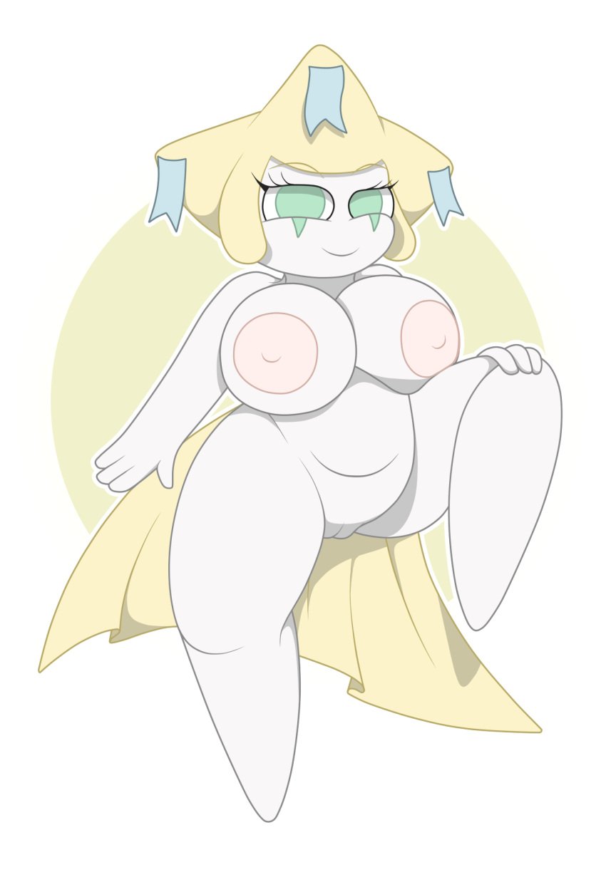 alpha_channel anthro big_breasts breasts female hi_res huge_breasts jirachi legendary_pokemon makydeli_(artist) nintendo pokémon_(species) pokemon pokemon_(species) pussy solo video_games