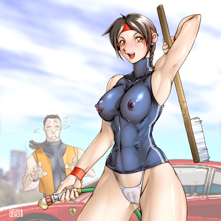 arikawa hairy_pussy king_of_fighters pubes pubic_hair pussy_hair robert_garcia snk tagme video_games yuri_sakazaki