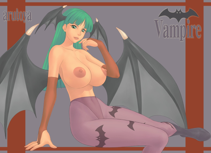 arutoya clothing darkstalkers large_breasts morrigan_aensland succubus tagme