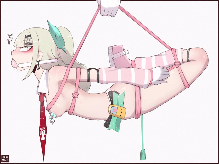 artist_name ball_gag bdsm bondage bound bound_and_gagged bound_arms bound_legs carrying carrying_another carrying_person cyan_eyes elsimain femsub functionally_nude functionally_nude_female gag gagged gagged_female gloves green_hair hanging_breasts human_luggage luggage luggage_bondage multicolored_eyes necktie nipple_vibrator offscreen_dominant pink_gag pink_rope pink_socks ponytail red_eyeliner rope_bondage rope_harness simple_background small_breasts socks_and_shoes striped_gloves striped_socks sunna_(zenless_zone_zero) tie vibrator vibrator_in_pussy vibrator_taped_to_nipples white_background white_gloves yellow_eyes younger_female zenless_zone_zero