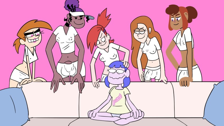 >:) >:d 1girls 5futas ball_bulge balls balls_in_panties balls_under_clothes belly belly_button big_city_greens blue_hair breasts bulge butch_hartman_(copyright) cameltail camp_camp couch craig_mccracken crossover dark-skinned_futanari dickgirl disney disney_channel disney_xd erect_nipples erection_in_panties erection_under_clothes eyelashes female flat_chest foster's_home_for_imaginary_friends frankie_foster futa_focus futa_with_female futa_with_futa futanari gloria_sato gravity_falls gwen_(camp_camp) half-closed_eyes half-erect imminent_sex intersex jo_(kid_cosmic) jones_boi jonesbo50034805 kid_cosmic_(series) larger_futanari medium_breasts multiple_futa multiple_penises netflix nickelodeon nicktoons nipple_bulge no_nose noseless panties panty_bulge penis penis_bulge penis_in_panties penis_under_clothes pink_eyes pink_lipstick piper_perri_surrounded purple_hair rooster_teeth small_breasts smug straight_hair surrounded teeth_showing the_fairly_oddparents vicky_(fairly_odd_parents) wendy_corduroy white_sclera white_teeth wide_hips