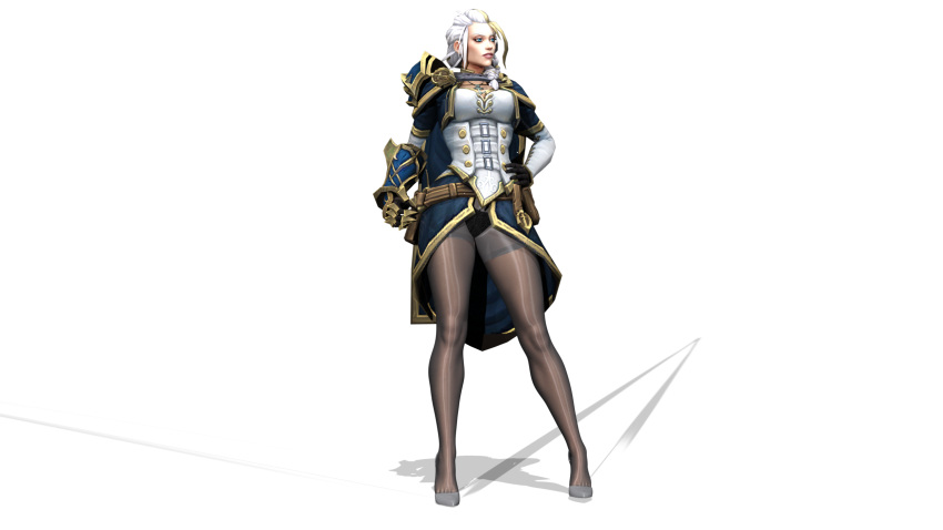 2021 3d 3d_(artwork) alliance_(warcraft) blizzard_entertainment female heels high_heels human human_mage jaina_proudmoore legwear mage_(warcraft) pantyhose pose sheer sheer_legwear shiny teejay22 warcraft world_of_warcraft