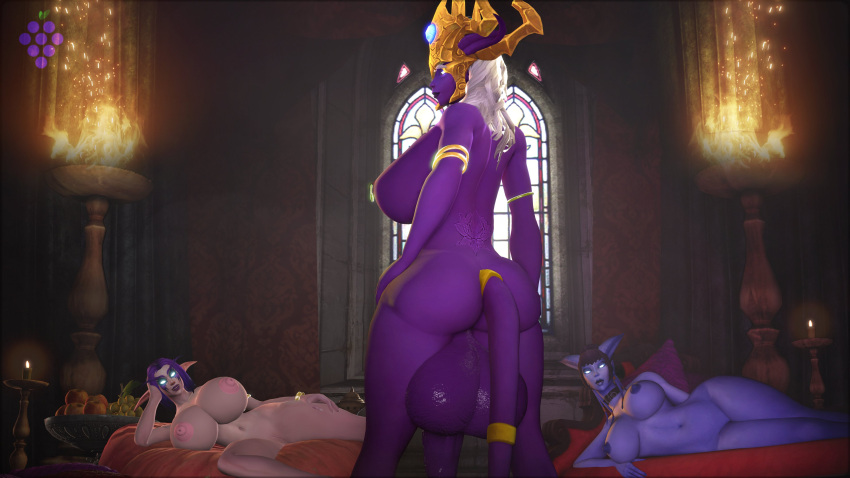 1futa 2girls balls big_ass big_balls big_breasts big_penis breast_size_difference breasts busty collar curvy draenei elf female futanari hips huge_balls huge_breasts huge_cock jewelry laying_down legs_spread monster_cock night_elf nipple_piercing nipples penis pussy queen_regalia_(sweetgrapes) round_ass sweetgrapes0101 thick thick_ass thick_thighs vagina warcraft wide_hips world_of_warcraft wow yuni_(yuni_voidmoon)