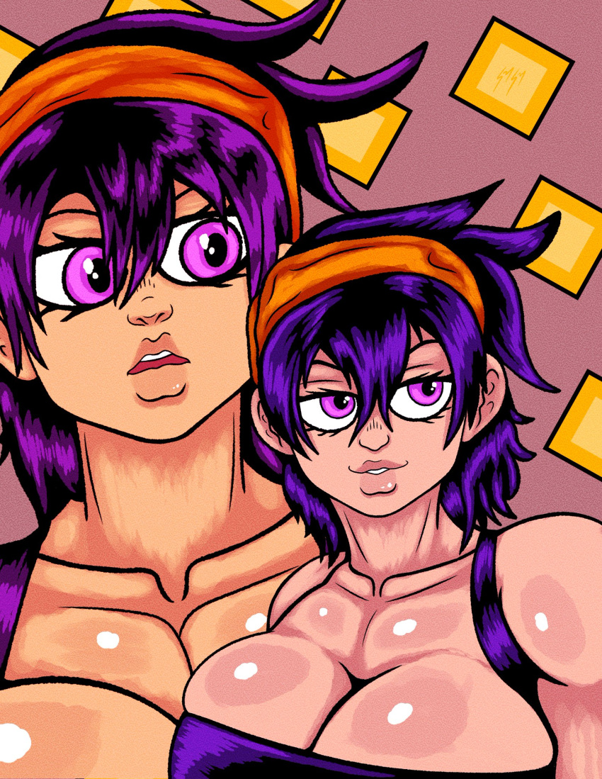 big_breasts jojo's_bizarre_adventure metallic_might narancia_ghirga rule_63 vento_aureo