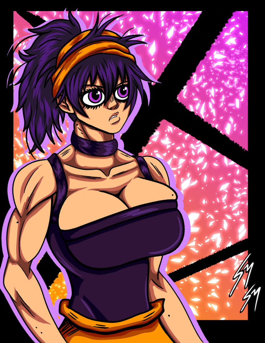 1girls big_breasts breasts huge_breasts jojo's_bizarre_adventure large_breasts metallic_might narancia_ghirga rule_63 vento_aureo