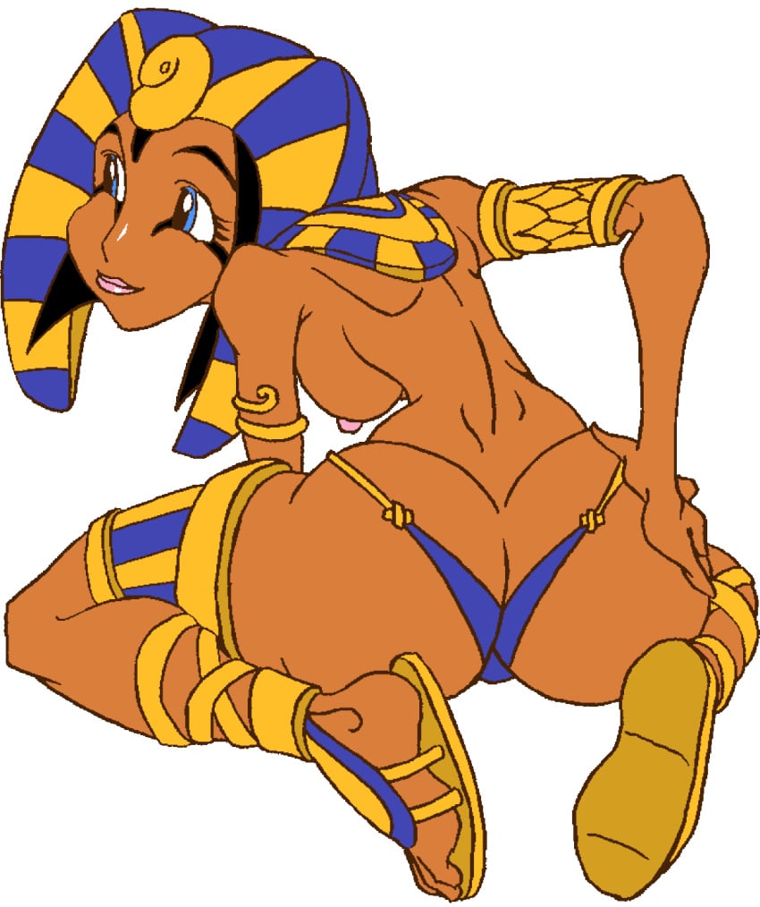 1girls alternate_costume animated armwear biannca biannca_(mnf) blue_eyes bubble_butt butt color colored curvy_female dark-skinned_female dark_skin egyptian egyptian_female egyptian_headdress erect_nipples eyeliner female from_behind gold_(metal) gold_jewelry large_breasts magic_shop meet_'n'_fuck_games motion_tweening nipples partially_clothed pharaoh_biannca roninsong sandals smile solo solo_female solo_focus sprite tagme thick_ass thick_thighs thong transparent_background wide_hips