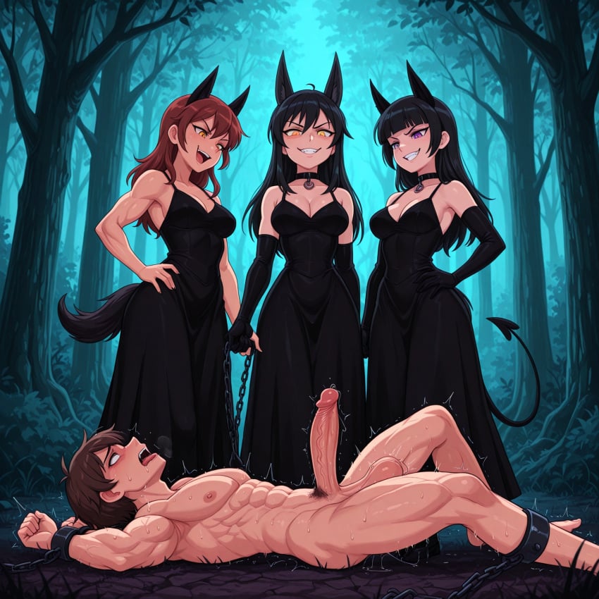 1boy3girls Rule 34 Image