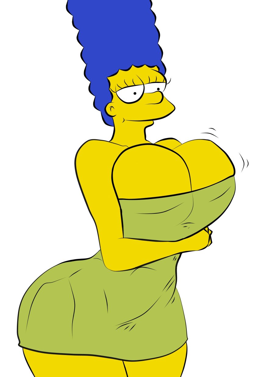 androidspaints big_breasts marge_simpson milf mother solo the_simpsons