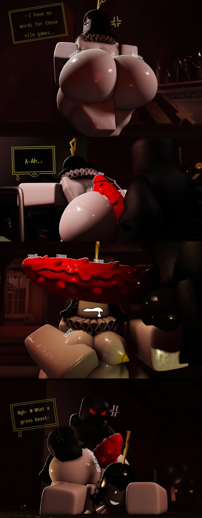 1boy 1girls cant_see_the_haters forsaken_(roblox) gaslight_engine hotdogging ringmaster_(forsaken) roblox spiky_cock tagme the_stalker_(roblox)