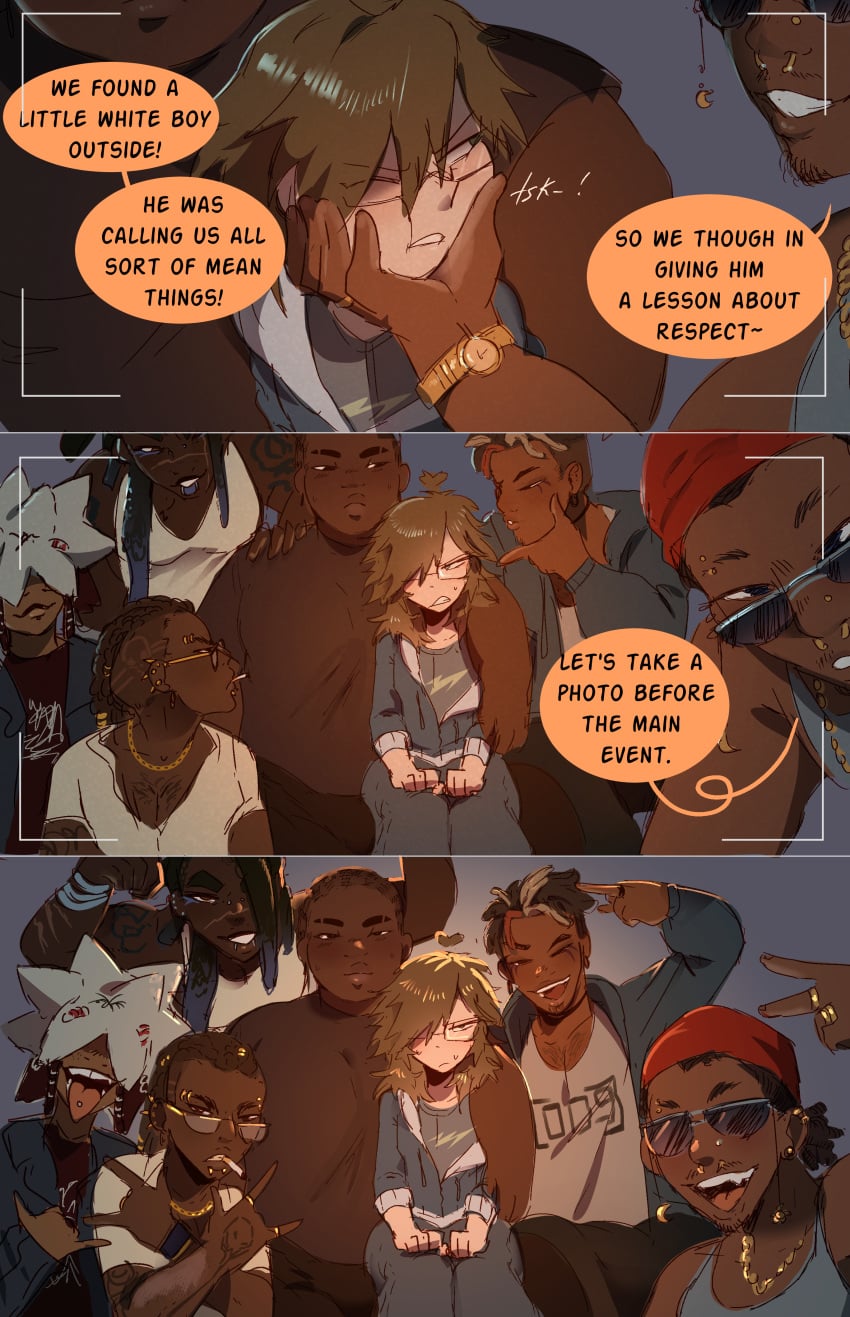anal anal_sex blacked blowjob body_writing brown_hair correction dark-skinned_male double_handjob double_penetration fat_ass femboy gangbang gay gay_anal gay_sex glasses jack_of_spades jay_(tottalyaw31rd0) light-skinned_femboy male_on_femboy orgy otoko_no_ko otokonoko qos queen_of_spades raceplay rape raped_into_submission sissy tottalyaw31rd0