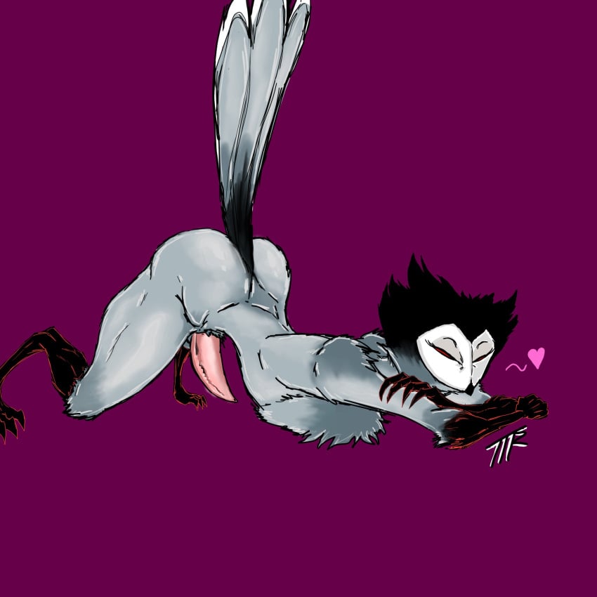 1boy arched_back arms_folded ass_up avian beak big_ass bird bubble_ass bubble_butt demon fur helluva_boss kojoarts male_only naughtypaw_(artist) owl owl_demon owl_humanoid penis penis_out red_eyes relaxed stolas_(helluva_boss) tail_up ttherandom tthrandom tthrandom_rp vivienne_medrano