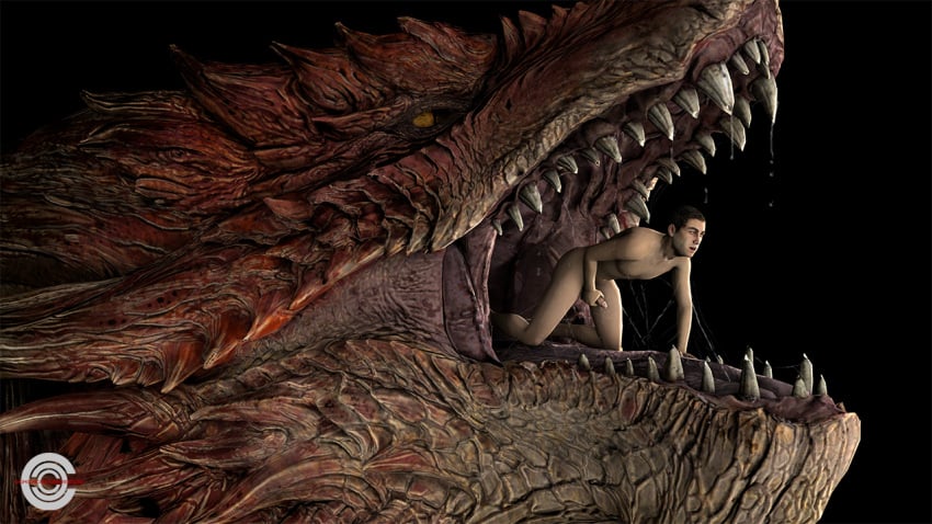 16:9 3d_(artwork) ambiguous_gender bodily_fluids capcom crimsoncreaturecreations digital_media_(artwork) dragon duo human male male/ambiguous male_only mammal masturbation mawplay monster monster_hunter rendered safi'jiiva saliva saliva_string size_difference soft_vore source_filmmaker teeth_showing tongue video_games vore widescreen