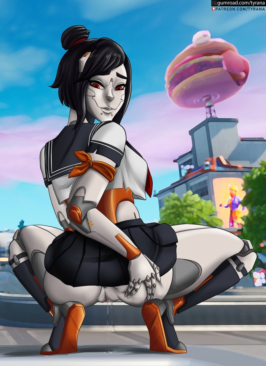 1girls exposed_pussy fortnite horny looking_at_pussy pussy pussy_juice pussy_juice_drip spread_legs tagme thick_thighs tsuki_(fortnite) tyrana