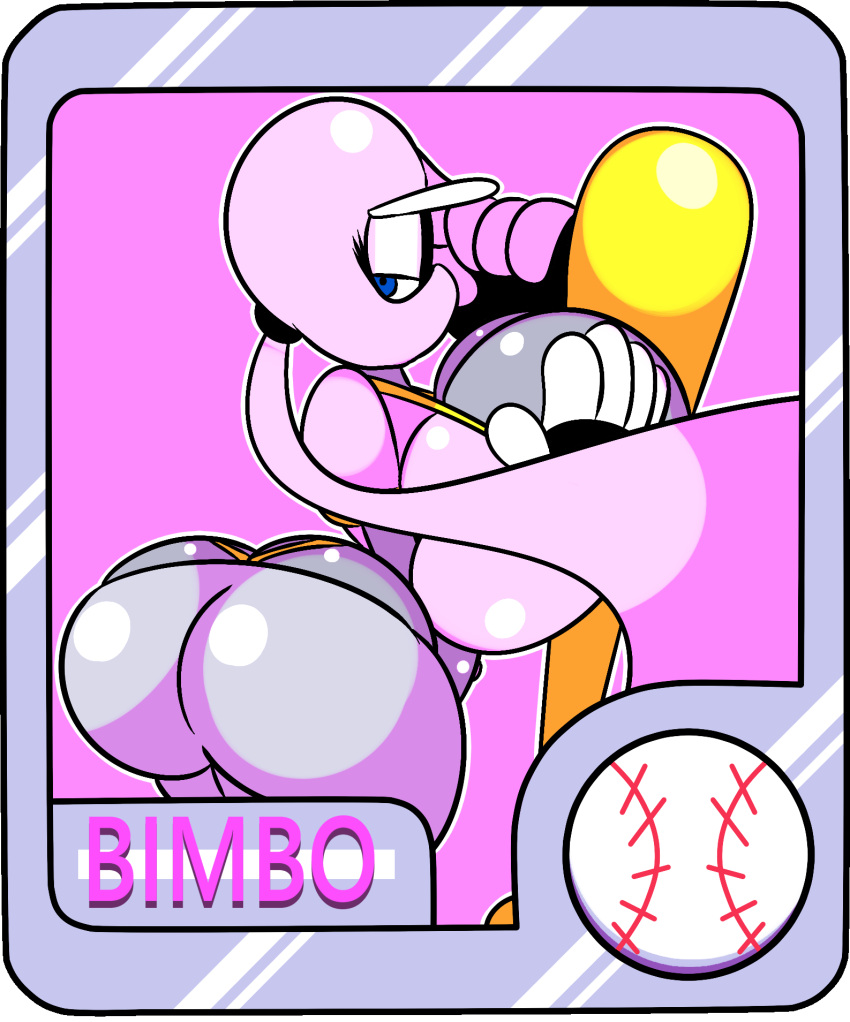 anthro arcade ass baseball baseball_bat baseball_cap baseball_uniform bedroom_eyes big_ass big_breasts big_butt bimbo breasts bubble_ass bubble_butt fan_character fat_ass fat_butt female female_only half-closed_eyes huge_breasts kunoichi large_ass large_breasts large_butt looking_at_viewer looking_back mrpr1993 ninja_baseball_bat_man pink_uniform ponytail thick_ass thick_thighs thong top_heavy wide_hips