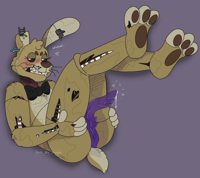 1boy anus ass butt five_nights_at_freddy's five_nights_at_freddy's_3 furry gay inviting inviting_to_sex male male_only monster_cock presenting_breasts purple_guy_(fnaf) solo solo_male spread_legs spreading springtrap springtrap_(fnaf) suckmycoccyx william_afton