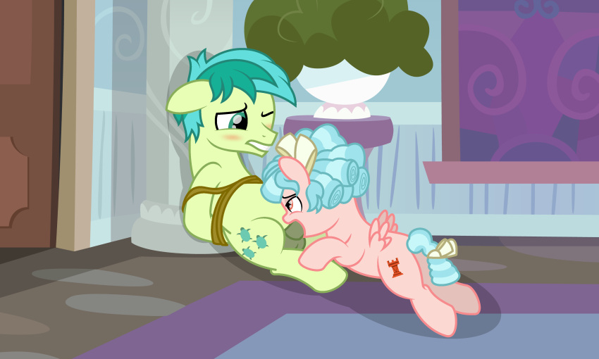 absurd_res balls blush cozy_glow_(mlp) domination duo earth_pony equid equine female female_domination feral forced friendship_is_magic genitals hasbro hi_res horse male male/female mammal my_little_pony oral pegasus penis peternators pony rape sandbar_(mlp) submissive wings young