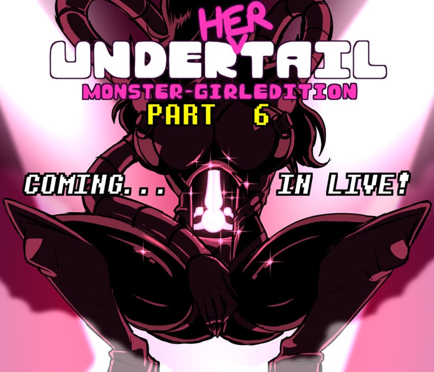 2021 alternate_universe breasts covering covering_self female humanoid machine mettabyte mettaton mettaton_ex nipples robot rule_63 solo spotlight spread_legs spreading thewill thick_thighs under(her)tail undertale video_games