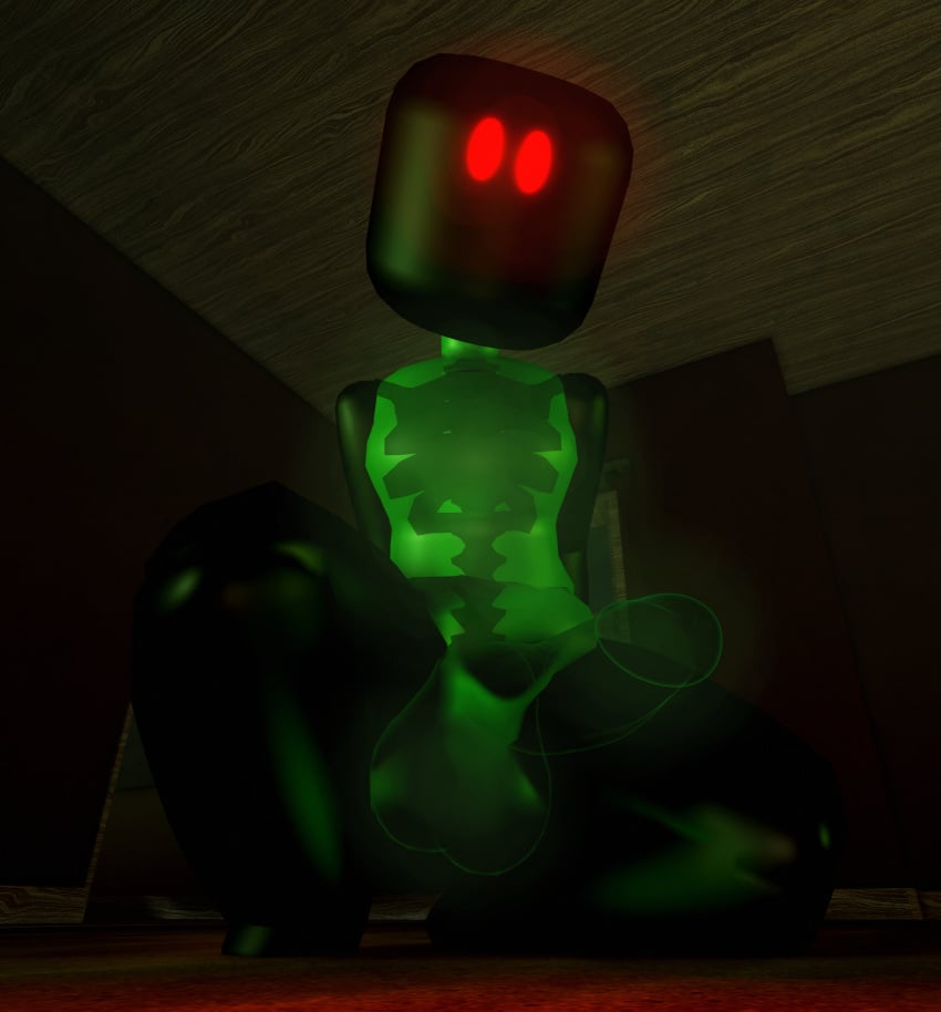 1boy 1x1x1x1 3d absurd_res black_body glowing glowing_eyes green_body green_penis male male_focus male_only penis presenting presenting_penis red_eyes roblox roblox_avatar roblox_rthro roblox_studio robloxian skeleton solo solo_focus solo_male spread_legs spreading tpaktop transparent_body transparent_penis visible_skeleton