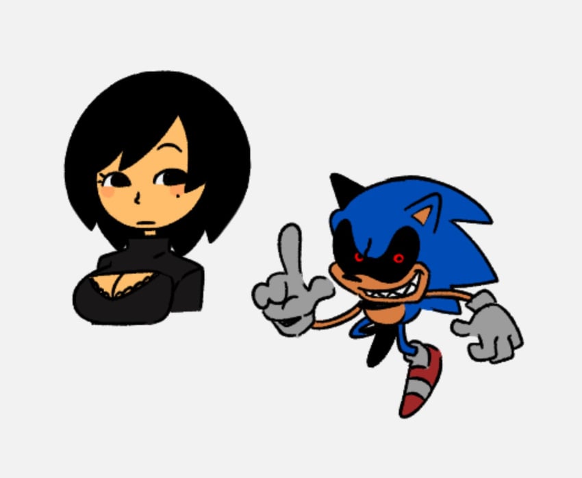 _ochacon24 artist_request ava_(gazoogaloo) blank_background colored creepypasta doodle eyelashes furry human mii mobian mole mole_under_eye nintendo no_sex oc safe safe_for_work sharp_teeth short_hair sonic.exe sonic_(series) sonic_the_hedgehog_(series) white_background