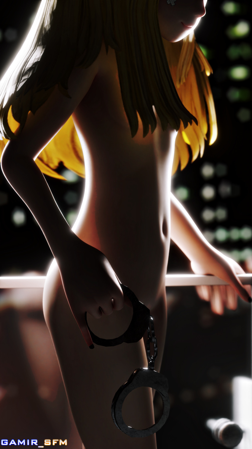 3d blender covering_nipples elin_(tera) gamir_sfm portrait small_ass small_breasts tera_online yellow_hair