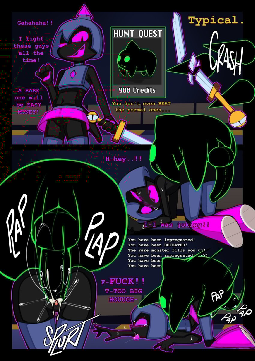 1_eye 2025 5_fingers absurd_res all_fours animate_inanimate anthro anthro_on_bottom anthro_on_feral anthro_penetrated anthro_raped armor ass ass_up balls big_balls big_penis black_balls black_body black_border black_butt black_eyes black_fur black_penis black_spikes black_vulva blush bodily_fluids border broken_sword clitoris clothed clothing color_coded_text comic crash cum cum_from_vagina cum_in_vagina cum_inside defeat_sex defeated defeated_heroine defeated_rape dialogue digital_media_(artwork) domestic_cat dominant dominant_feral dominant_male ellipsis english_text erection exclamation_point featureless_legs felid feline felis female female_anthro female_on_bottom female_on_feral female_penetrated female_raped feral feral_dominating_anthro feral_dominating_female feral_on_top feral_penetrating feral_penetrating_anthro feral_penetrating_female feral_rape feral_raping_anthro fingers forced forced_impregnation forced_vaginal from_behind_position fucked_silly fur genital_fluids genitals green_eyes green_outline group head_down head_down_ass_up head_spikes hi_res holding_melee_weapon holding_object holding_sword holding_weapon humanoid_genitalia humanoid_vulva immerrechthau_(pinkmoth) impregnation inside interspecies interspecies_domination interspecies_impregnation laugh living_melee_weapon living_sword living_weapon magpie_(pinkmoth) male male/female male_dominating_anthro male_dominating_female male_feral male_on_anthro male_on_top male_penetrating male_penetrating_anthro male_penetrating_female male_rape male_raping male_raping_anthro male_raping_female mammal melee_weapon motion_lines narrowed_eyes navel no_underwear npc5554 on_bottom on_top one_eye_half-closed onomatopoeia open_mouth open_smile outline pathetic_critter pawpads penetration penis perching_position pink_clitoris pink_vulva plap pupils purple_blush purple_mouth purple_outline purple_pawpads purple_sclera purple_text purple_tongue rape rear_view saliva saliva_on_tongue saliva_string sex sharp_teeth slit_pupils smile smug smug_face sound_effects spikes spikes_(anatomy) splurt standing stuttering submissive submissive_anthro submissive_female sweat sword tapering_penis teeth text tongue tongue_out trio vaginal_fluid_splatter vaginal_fluids vaginal_fluids_on_penis vaginal_penetration vulva weapon white_sclera white_text yellow_text zoophilia