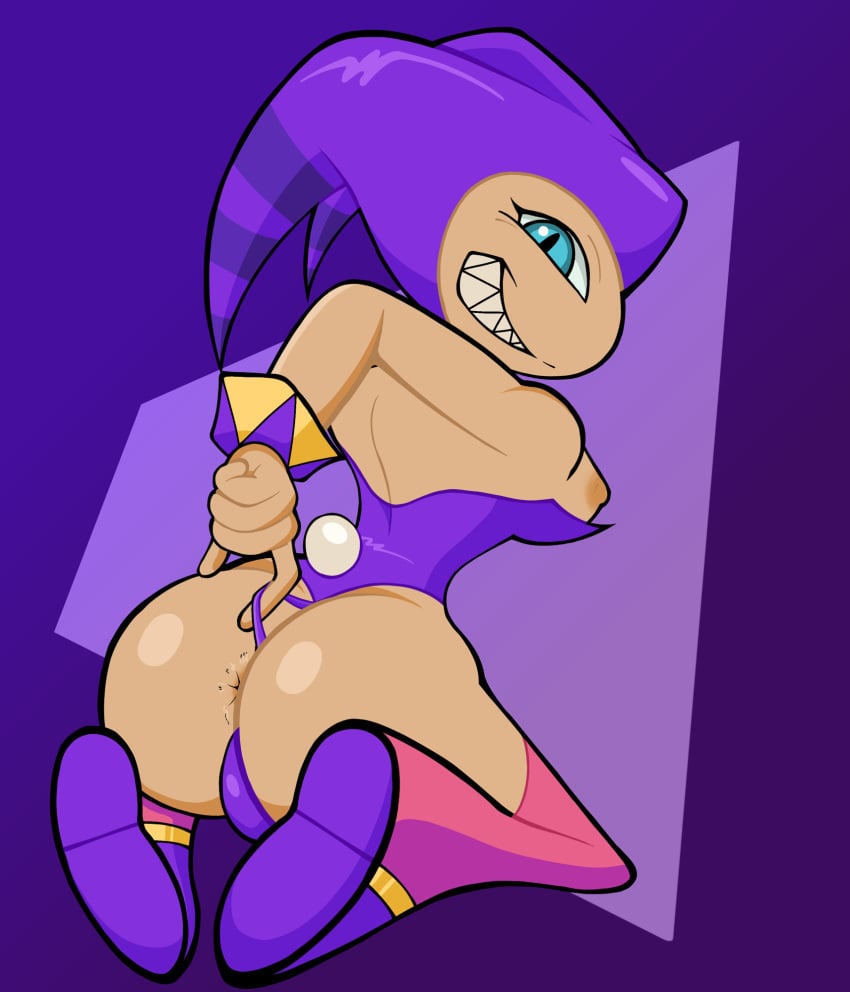 androgynous anus ass balls breasts bulge dudeman-gwd nights nights_into_dreams sharp_teeth