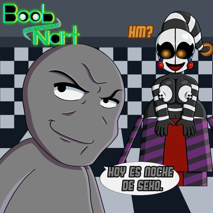 1boy 1girl1boy 1girls ass backround big_ass big_breasts big_butt big_thighs black_body black_eyes boobnart boobs_out breast_press breasts breasts_out button_nipples checkered checkered_background checkered_floor clueless collarbone confused devious_grin eyelashes five_nights_at_freddy&#039;s fnaf freddy_fazbear&#039;s_pizzeria_simulator glowing_eyes gray_body grey_body grin huge_ass huge_boobs huge_breasts huge_butt marionette_(fnaf) mask meme music_box naked pizzeria pressing_breasts pressing_breasts_together puppet_(fnaf) red_cheeks red_lipstick security_puppet_(fnaf) self_upload smile smirk smug smug_expression smug_face smug_grin spanish spanish_dialogue spanish_text speech_bubble standing tear_markings tear_streaks text text_bubble thick_thighs thighs tits_out tongue white_areola white_areolae white_body white_nipples yellow_eyes