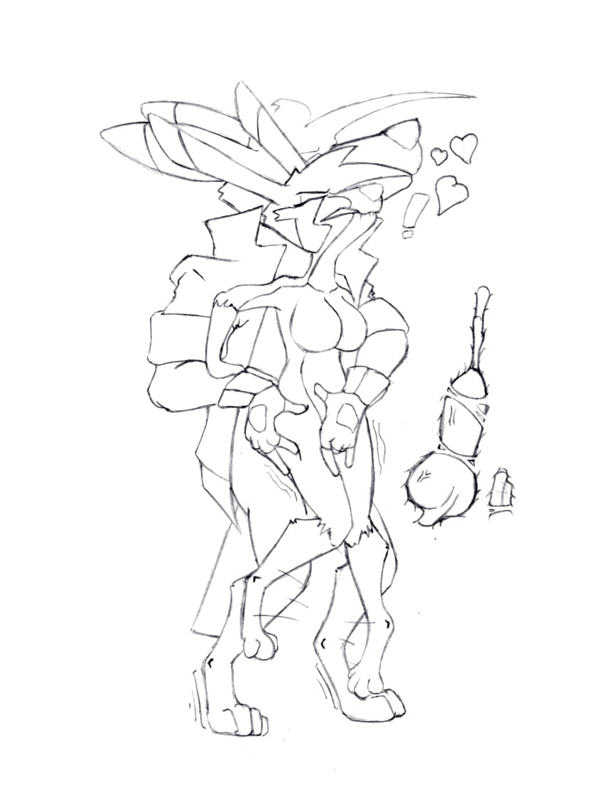 absurd_res anal anal_knotting anal_sex anthro bodily_fluids bottomless breasts canid canine canis chaoshetra clothed clothing coyote cum cum_inside cyote duo exclamation_point featureless_breasts female fennec_fox fox genital_fluids heart_symbol hetra hi_res internal jacket jacket_only knotting male male/female mammal penetration squirming topwear topwear_only true_fox