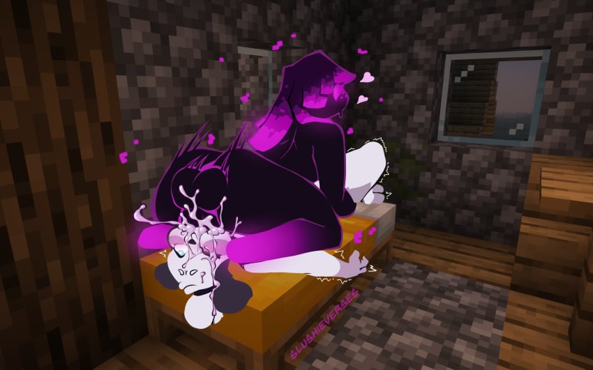 16:10 ambiguous_gender anthro ass balls black_body blush bodily_fluids border_collie canid canine canis collie cum cum_in_mouth cum_inside cumshot curvy_figure deep_throat deepthroat digital_media_(artwork) domestic_dog duo ejaculation enderman enderwoman erection face_fucking fellatio female forced forced_oral freckled_face freckles fur futanari genital_fluids genitals hair herding_dog herm hi_res humanoid intersex intersex/female intersex/intersex intersex_penetrating irrumatio mammal microsoft minecraft mojang night not_furry nude oral oral_penetration pastoral_dog penetration penile penis purple_eyes sex sheepdog slushieverses smile thick_thighs white_body white_fur wide_hips widescreen xbox_game_studios