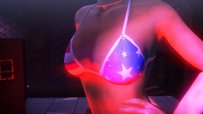 3d american_flag_bikini breasts deidre_logan edit flag_bikini hitman hitman_absolution io-interactive screenshot screenshot_edit strip_club stripper video_games