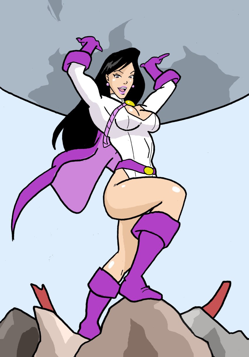 1girls bare_legs big_breasts black_hair cape cleavage_cutout dc dc_comics dcau female female_only inspector97 lois_lane lois_lane_(dcau) long_hair power_girl_(cosplay) solo solo_female superheroine superman:_the_animated_series superman_(series)