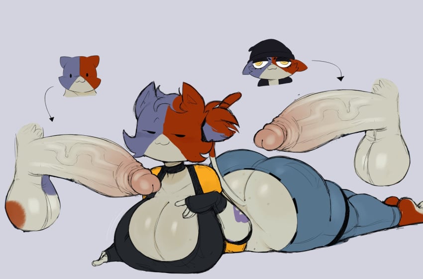1boy 1futa 1girls 2d :3 balls big_ass bisexual breasts cat_ears cat_tail cate_meowdy_(fortnite) catgirl clothed_sex collar cousins cute epic_games erection female fortnite fortnite:_battle_royale futa_on_female futanari gay_sex hair_bun hand_on_breast hug huge_ass huge_balls huge_breasts huge_cock imminent_sex imminent_spitroast incest intersex laying laying_on_stomach male meow_skulls_(fortnite) meowscles_(fortnite) multicolored_fur neck noumiart pants_down ponytail romantic sister smug smug_face tagme tail veiny_penis yuri