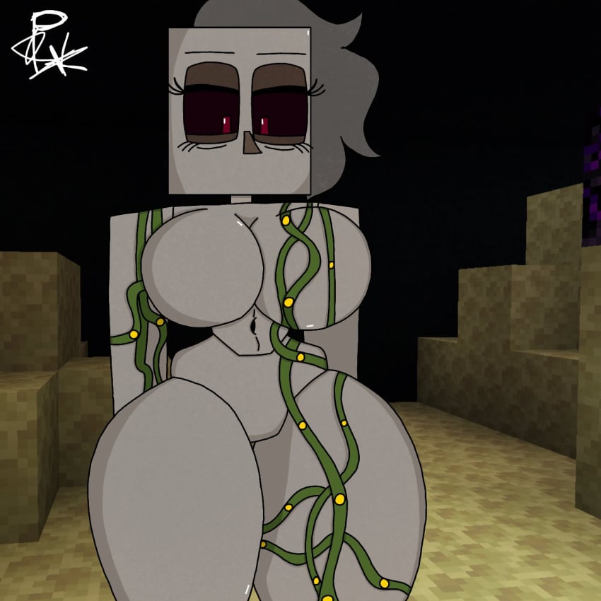 1girls female grey_skin iron_golem_(minecraft) minecraft sole_female thick_thighs xxpxx