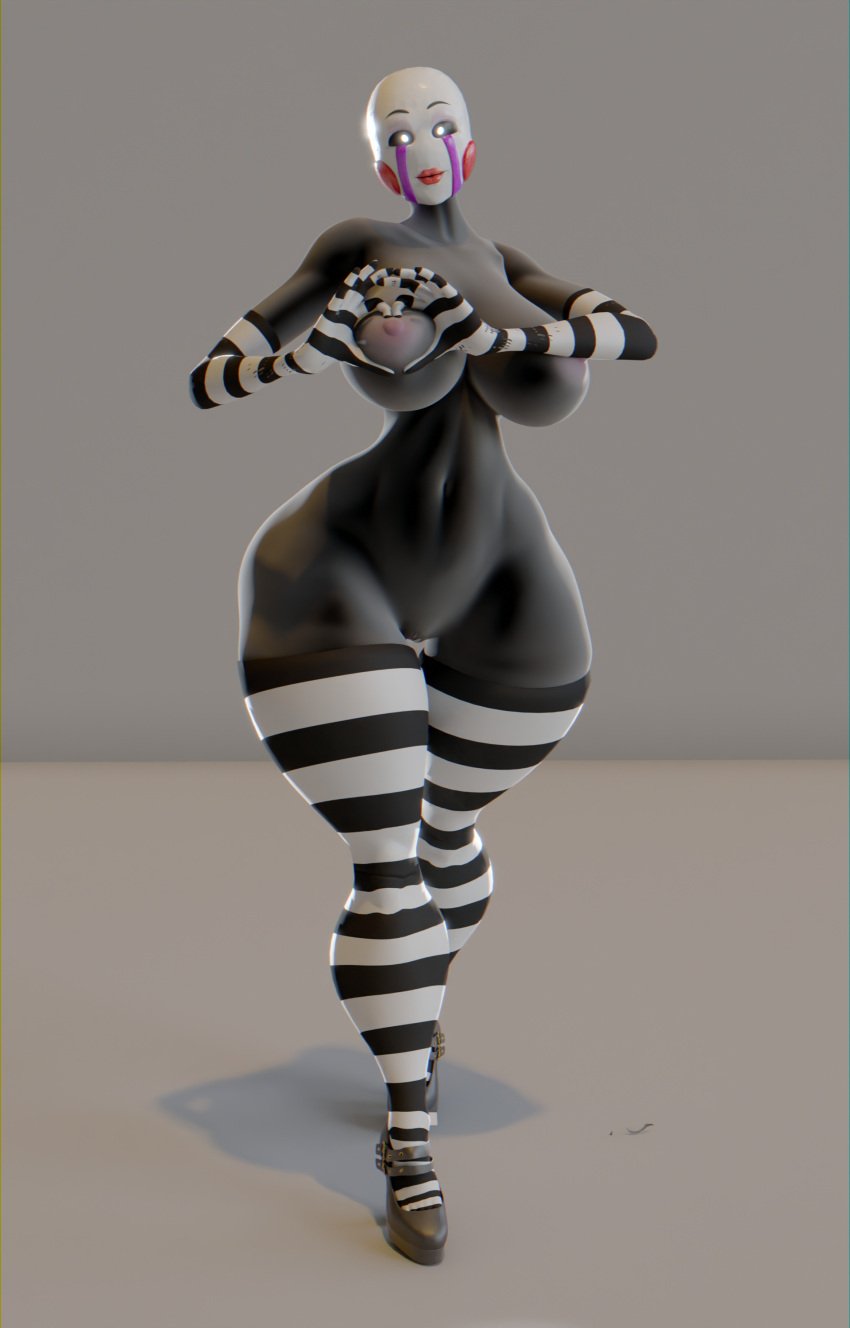 3d 3d_(artwork) classic_fnaf_2_marionette classic_fnaf_2_puppet five_nights_at_freddy's five_nights_at_freddy's_2 hand_on_breast high_heels high_resolution huge_ass huge_breasts marionette_(fnaf) original_fnaf_2_marionette original_fnaf_2_puppet puppet_(fnaf) sunr4y sunr4y_w0rksh0p thick_thighs wide_hips