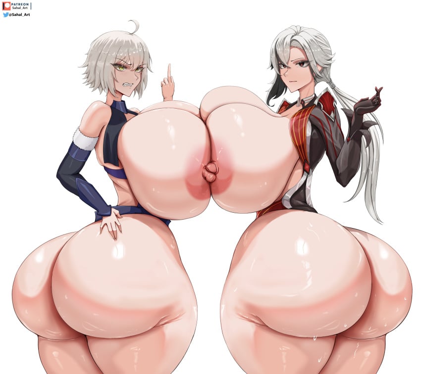 2females 2girls ass ass big_ass big_booty big_breasts big_breasts big_butt booty breasts breasts dat_ass dat_butt fat_ass fat_booty fat_butt female female_focus female_only giant_breasts giant_tits gigantic_breasts gigantic_tits huge_ass huge_booty huge_breasts huge_breasts huge_butt large_ass large_booty large_breasts large_butt large_tits massive_ass massive_booty massive_breasts massive_butt massive_tits sahal_art tagme thick_thighs thighs