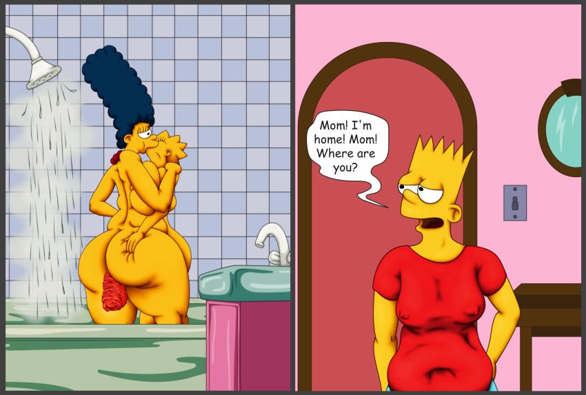 aged_up bart_simpson big_ass bynshy chubby incest kissing lisa_simpson marge_simpson mother_and_daughter prolapse prolapsed_anus the_simpsons