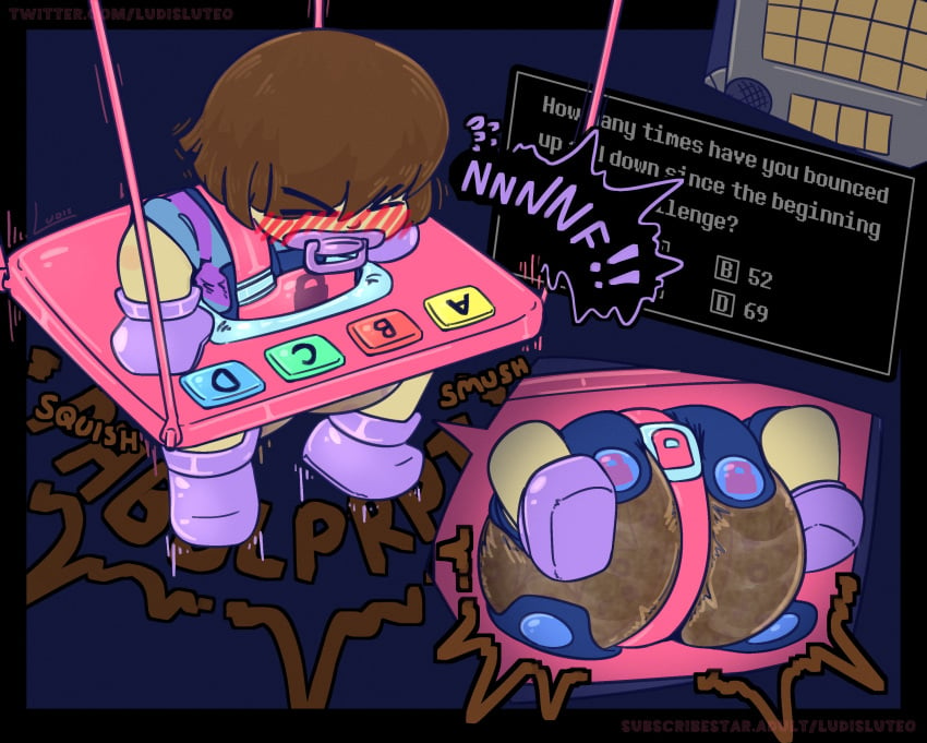 abdl diaper frisk_(undertale) humiliation hypermess pacifier scat soiling_diaper