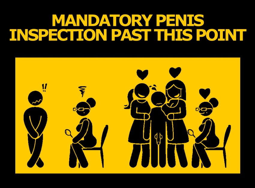 Warning Sign Person (Original) Rule 34 Image