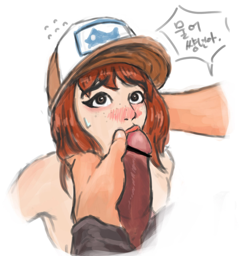 2d alternate_costume baseball_cap brigitte dark_penis fellatio feskarn_brigitte forced freckles hat lips oral overwatch penis pointless_censoring rape tuyo