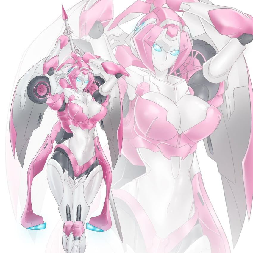 1girls alicorn alien alien_girl arcee big_penis blue_eyes bra breasts busty curvy curvy_body curvy_female curvy_figure curvy_hips ex-01_nicee female female_focus female_only looking_at_viewer machine mechanical panties pink_bra pink_panties posing robot robot_girl solo solo_female solo_focus thick_legs thick_thighs transformers transformers_g1 white_body white_skin