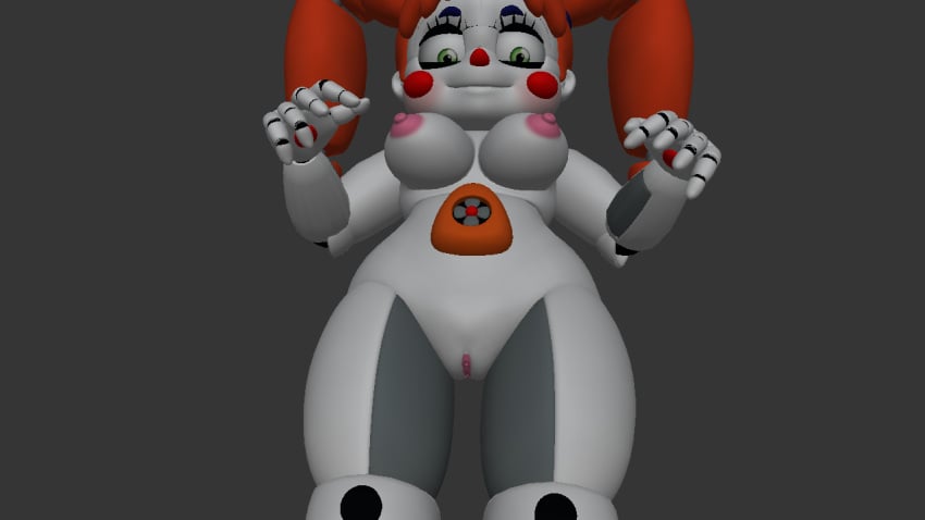 3d artist_request baby_(fnafsl) big_breasts circus_baby circus_baby_(fnaf) circus_booby five_nights_at_freddy's no_clothes prisma3d pussy solo