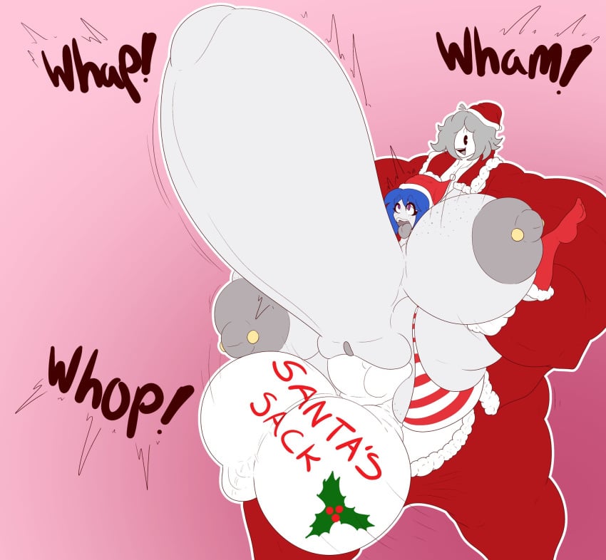 ass_bigger_than_head balls_bigger_than_head blizynx breasts_bigger_than_head casual casual_nudity christmas deep_penetration female hyper_ass hyper_balls hyper_breasts hyper_penetration hyper_penis hyper_stomach_bulge nude paizuri penetration penis santa_claus sex stomach_bulge stomach_bulge_paizuri